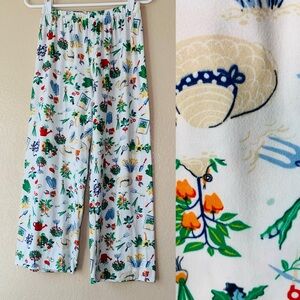 KATE SPADE Jersey Knit Garden Party Stretchy Garden Girl Pajama Pants Size S